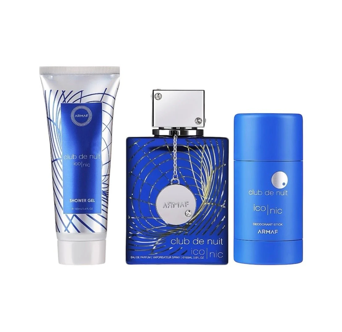 Club De Nuit Iconic Gift Set 3 Pcs By Armaf 3.4 Oz EDP